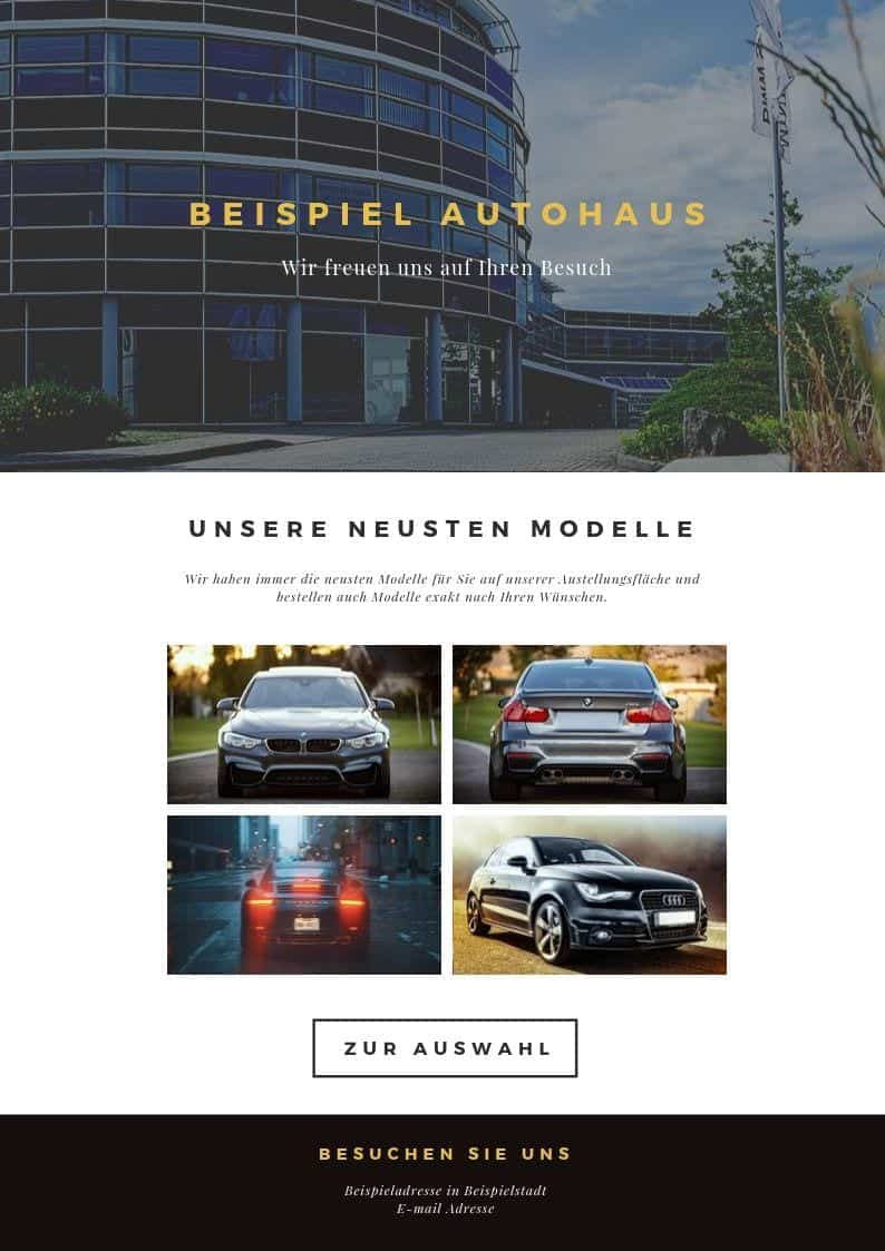 Website für Autohaus