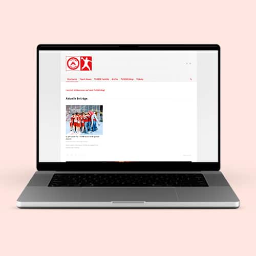 Website-Erstellung für Handballverein Tusem Essen