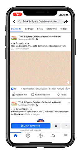 Werbeanzeige Trink und Spare Referenz - Werbeanzeige Trink und Spare