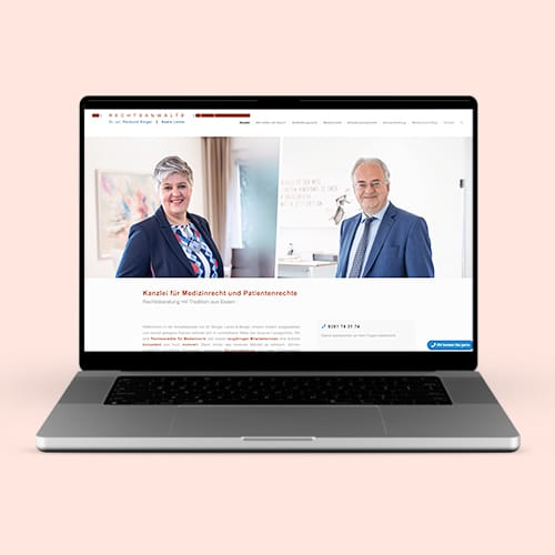 Website & SEO für Medizinrechts-Anwälte Bürger & Lenke aus Essen