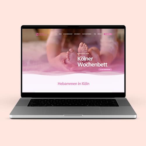 Website-Erstellung für Kölner Wochenbett aus Köln