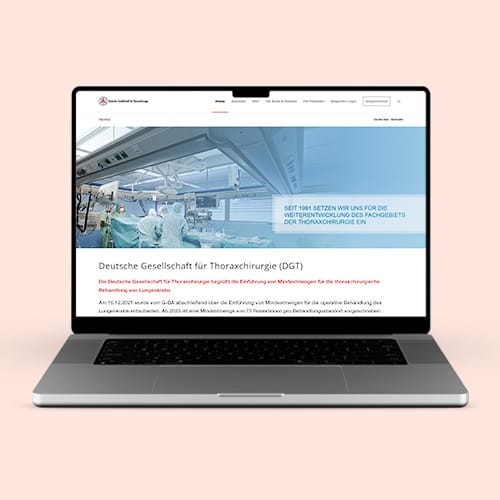 Websitepflege für die Deutsche Gesellschaft für Thoraxchirugie