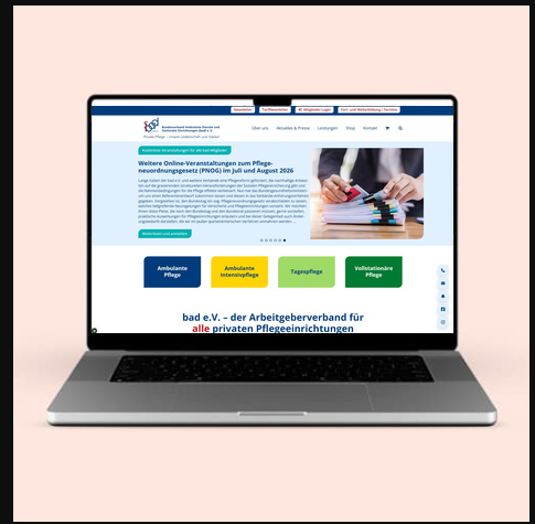 Website-Relaunch des bad e.V. mit Veranstaltungskalender, Online-Shop und Mitgliederbereich