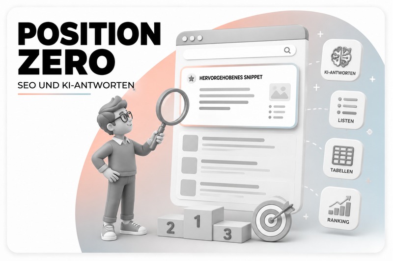 Position Zero SEO und KI-Antworten mit hervorgehobenem Snippet